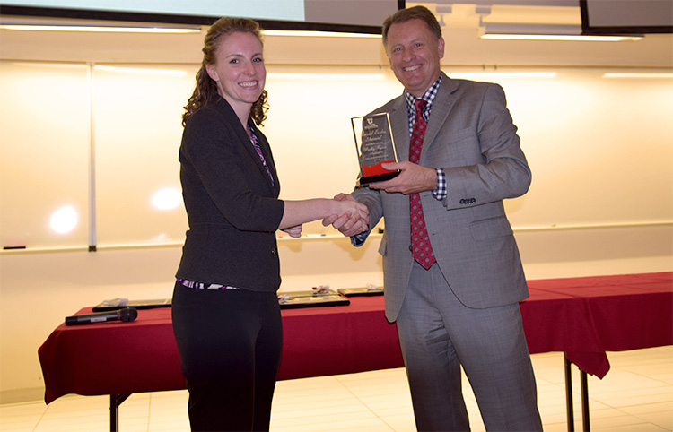 Becky Flynn was honored with the David Eccles Award for Transformation