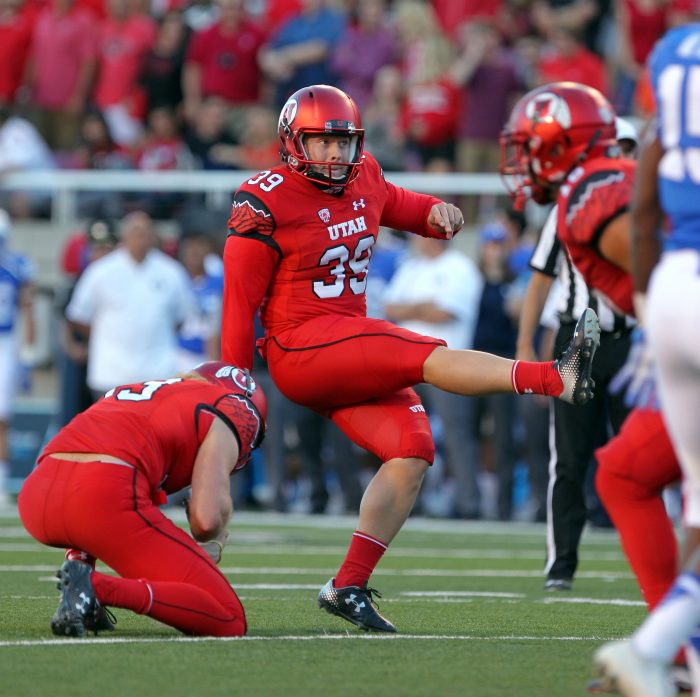Andy Phillips, MSIS student and Utes starting kicker