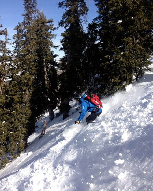 skiing