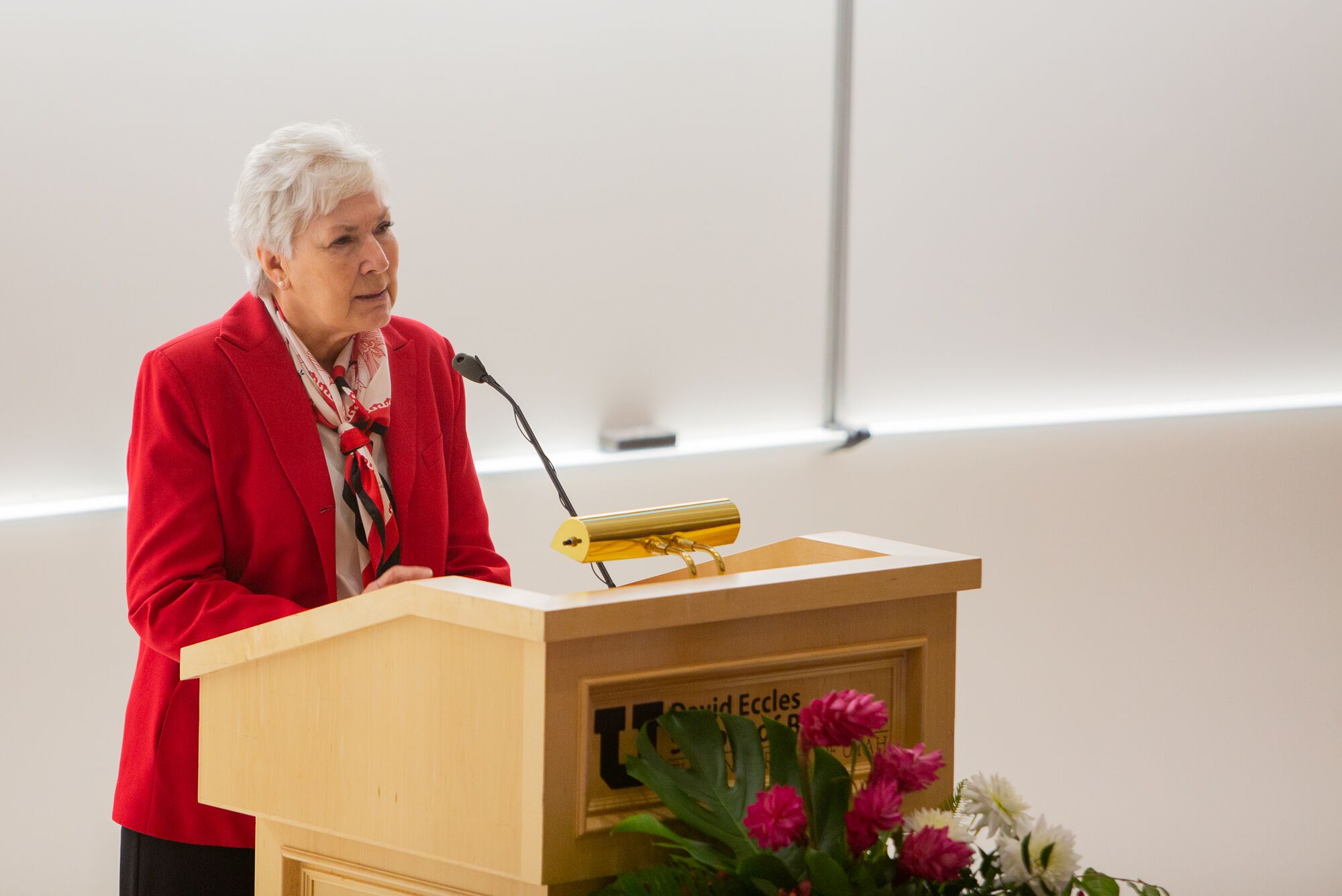 Gail Miller is the keynote speaker at the Spencer Fox Eccles Convocation