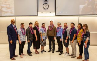 The Opportunity Scholars program lived up to its name at this year’s luau, giving students the chance to meet Congressman-elect Ben McAdams.