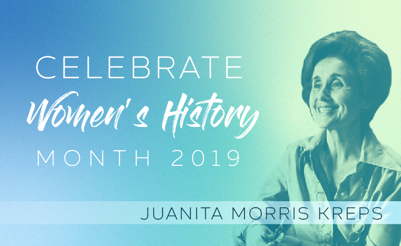 Women's History Month Juanita Kreps